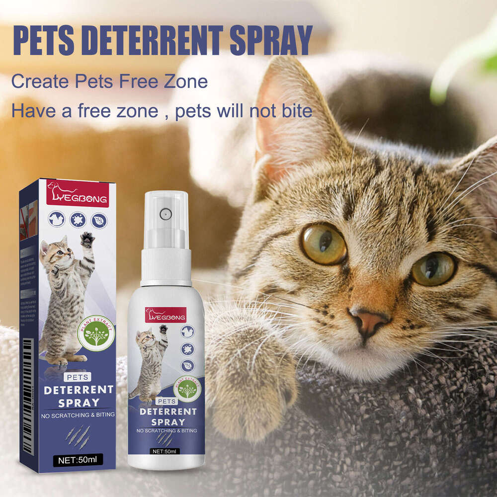 Yegbong Pet Anti-Scratch No-Go Zone Setting Repellent Spray for Cats Dogs Scratching Doors and Sofas Anti-Bite S260203