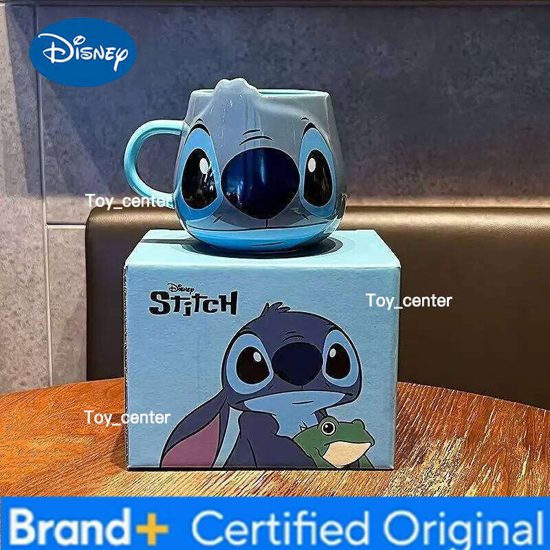 Disney Anime Stitch High-Looking Fashion Creative Pattern Couple Milk Drinking Coffee Ceramic Mug Birthday Office Water Cup Gifts H260205