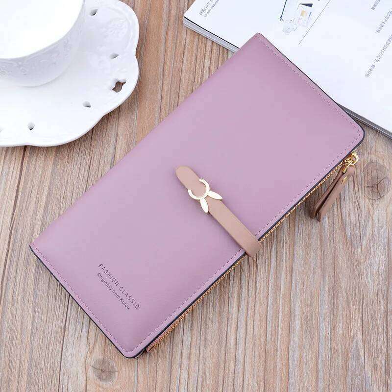 New Trends Wallets Women Luxury Brand Design Long Wallet Zipper Purses Female Short Coin Purse Holder Z260205