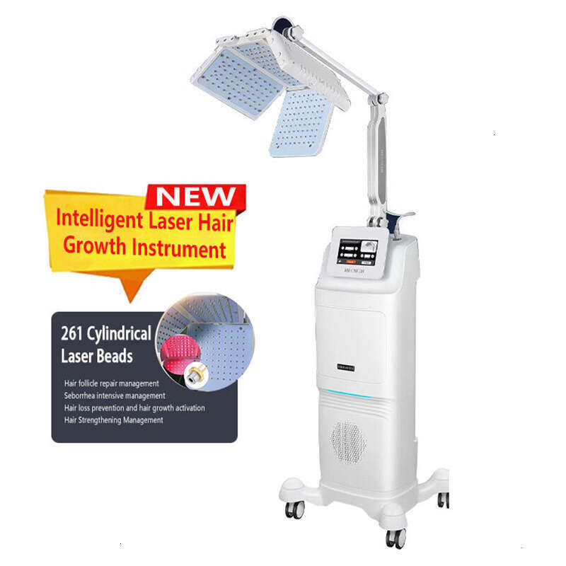 New Vertical 650Nm Laser Hair Growth Machine For Hair Regrowth Red Light Scalp Therapy LED PDT Light Machine