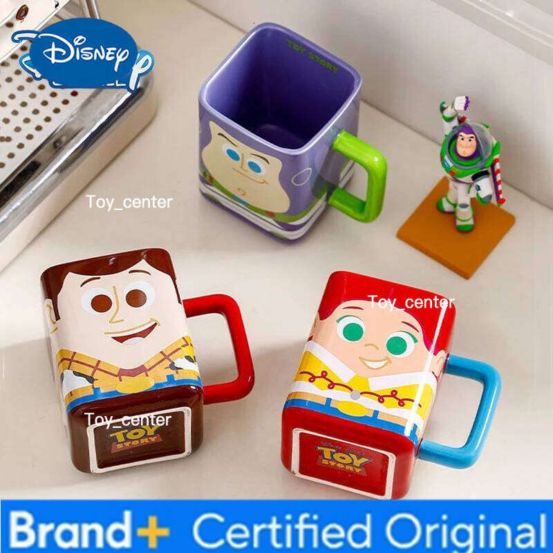 Disney Toy Story Buzz Lightyear Mugs Cartoon Woody Jessie Kawaii Ceramic Drink Water Children's Milk Coffee Mug Cup Gift H260205