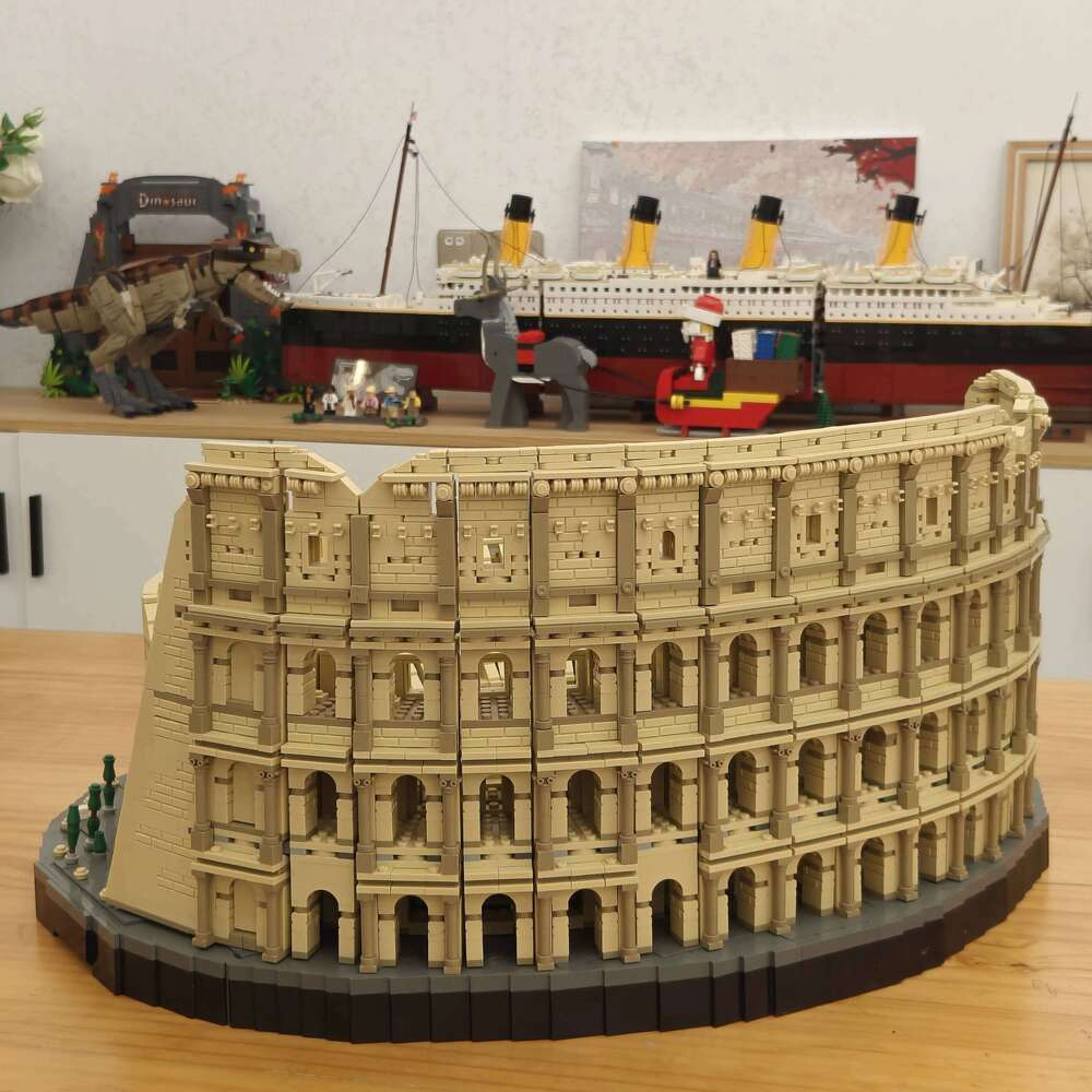 IN STOCK 9036Pcs 86000 Architecture City The Italy Roman Colosseum Model Building Blocks 10276 Bricks Kids Toys Christmas Gifts X260205 - view 3