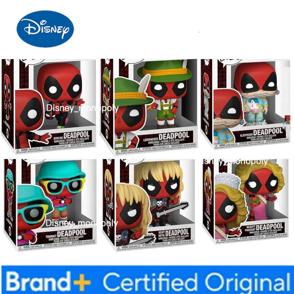 Disney 1pc Original Marvel X-Men Deadpool Figure Model Toy H260205