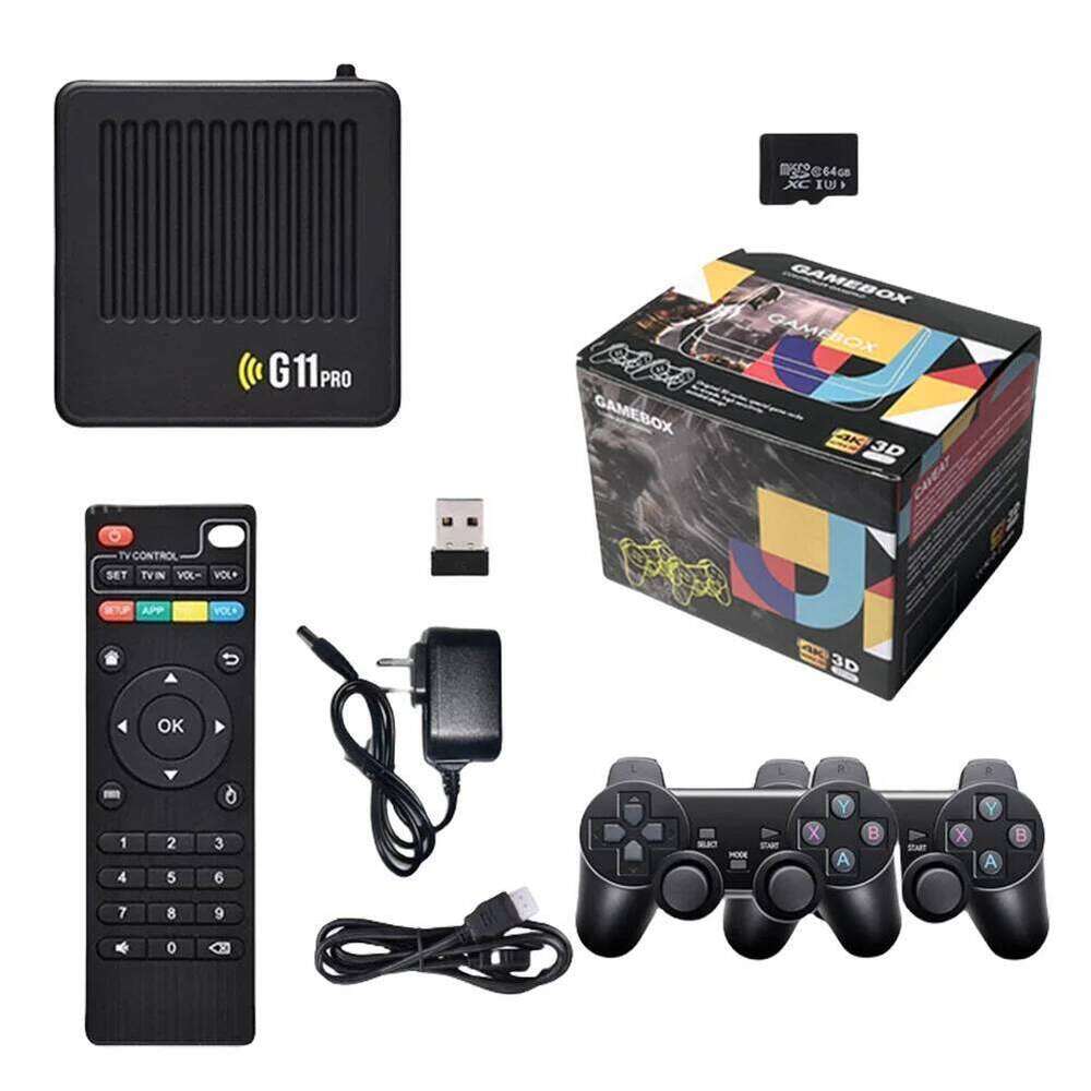 G11 Pro Retro Home Ultra Low Latency HD Video Game Console 4K HDMI-Compatible Output with 2.4G Wireless Dual Controllers H260205