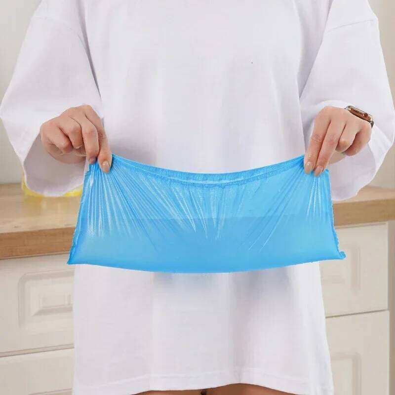 100pcs/Pack Plastic Disposable Waterproof Dustproof Thickened Foot Carpet Cleaning Shoe Cover S260204