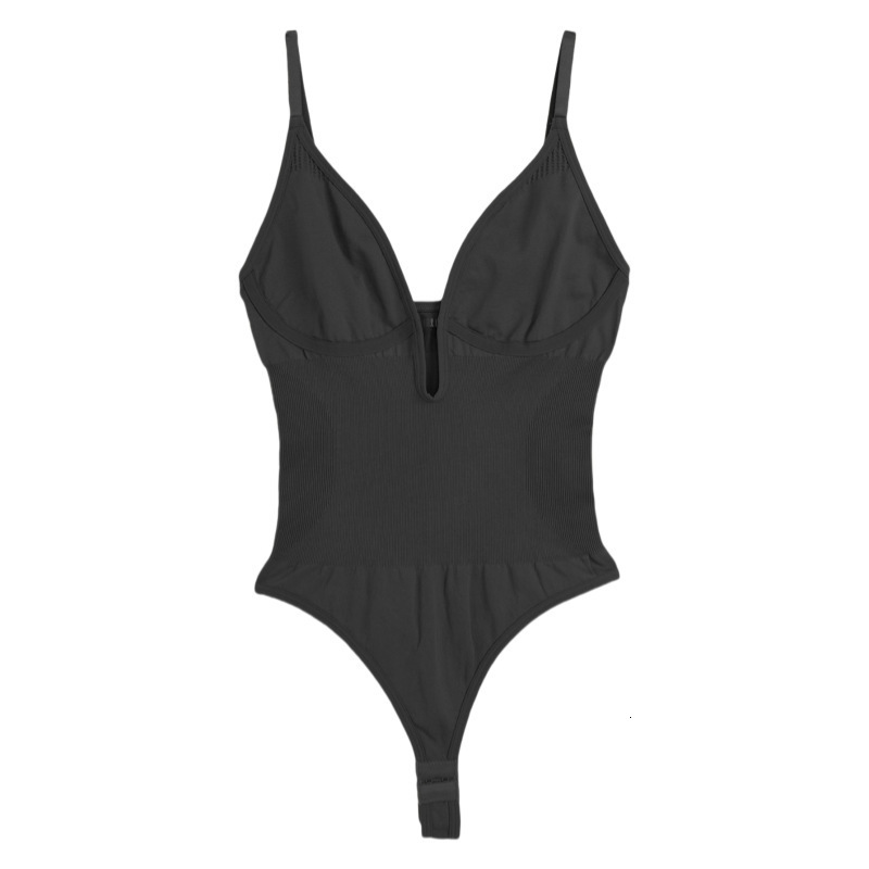 Sculpting Bodysuit Fashion Exquisite Women's Plus Size Shaping Deep V Backless Waist-Cinching Bodysuit Butt-Lifting Shaping Thong Bodysuit Europe