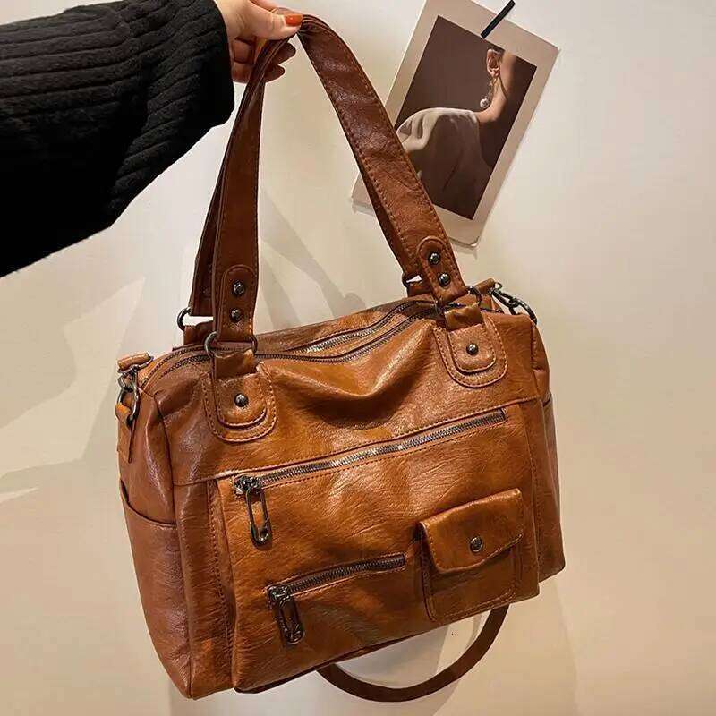 Personalized solid color exquisite crossbody bag, women's fashionable, casual, retro bag. Y260204