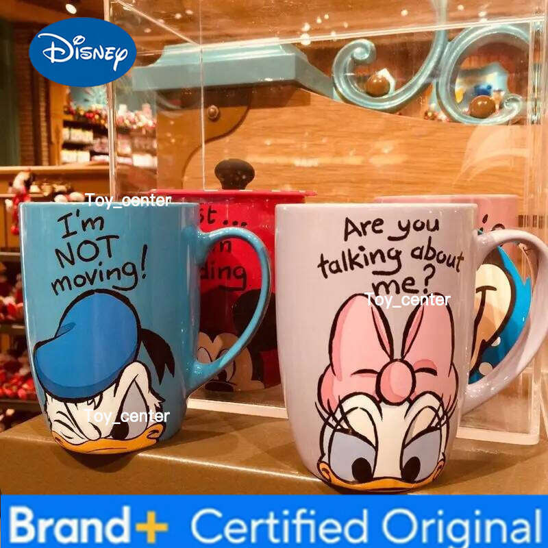 Disney In Stock Authentic Ceramic Mug Mickey Winnie Donald Duck Daisy Coffee Cup Office Home Drinkware Gift H260205