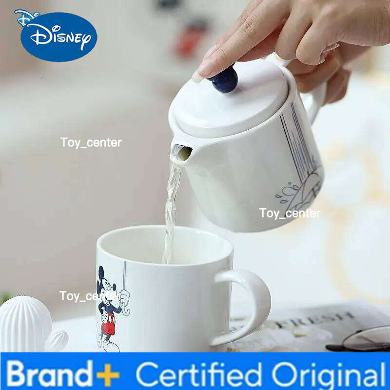 Disney Mouse Pot One Cup Two Piece Gift Set Mug Mickey Home Brewing Teapot Office Coffee Mugs H260205