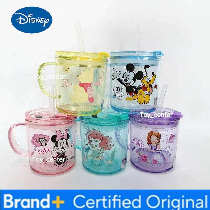 Disney mouth children drinking water anti-fall home cartoon milk baby brushing teeth mouthwash cup H260205