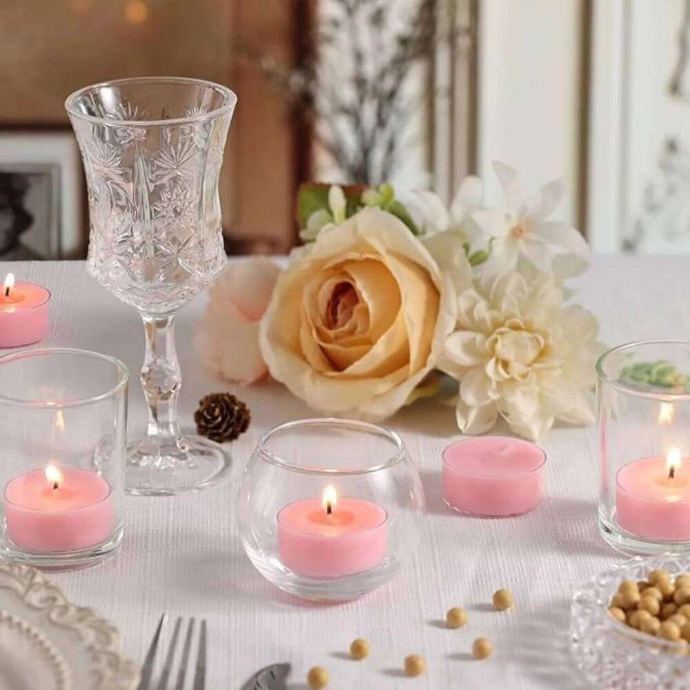 Glass creative proposal and declaration items, romantic scented candles, small round candles S260204