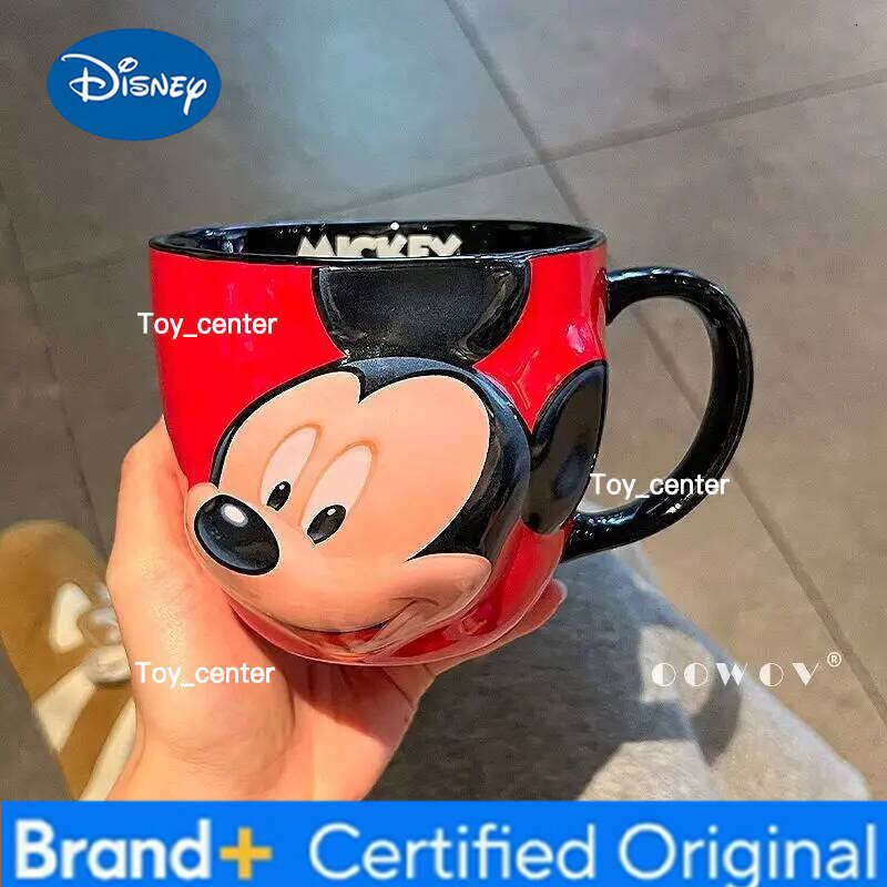 Disney Minnie Mickey Girl Anime Cartoon Cup Creative Pattern Couple Milk Drinking Coffee Ceramic Mug Birthday Gifts H260205