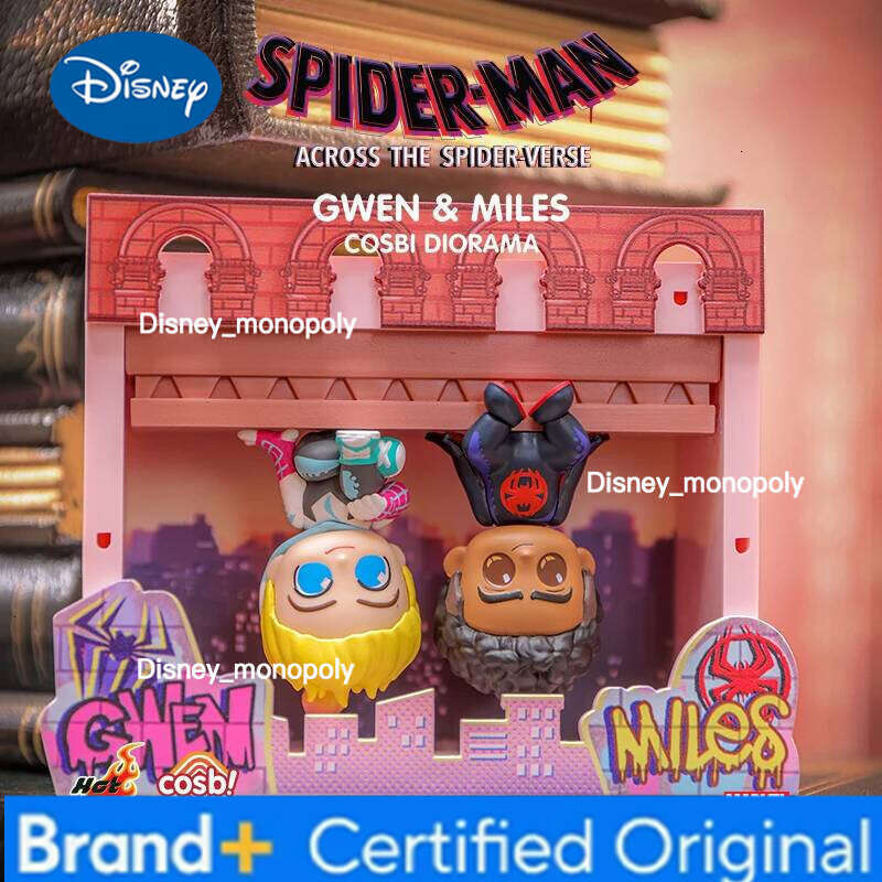 Disney Hot Toys Spider-Man Universe COSBI Scene Mini Doll Blind Box Handmade Model Ornament Collectible Trendy Toy H260205