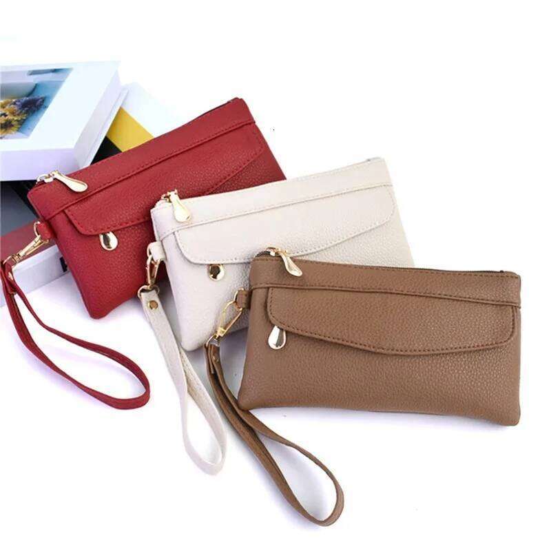 Fashion Wallet PU Leather Hangbag Female Long Clutch Purses Coin Pocket Phone For Ladies Money Bag Z260205