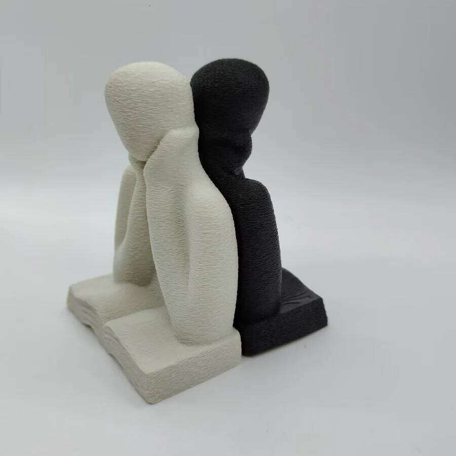 An Abstract Ornament, 3D-printed Thinking Figure Statue, Desktop Decoration for Readers, and A Graduation Season Gift S260204