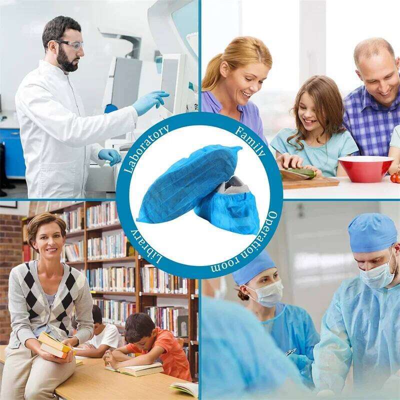 Disposable Non-Woven 50Pack & Shoe Durable Non Slip Overshoes Boot Covers for Indoor Outdoor Home Floor S260204