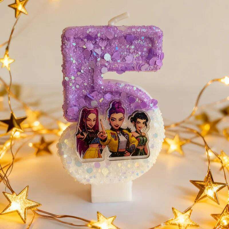 pop cartoon hunter sail digital number 0-9 children's birthday cake decoration supplies party accessories S260204