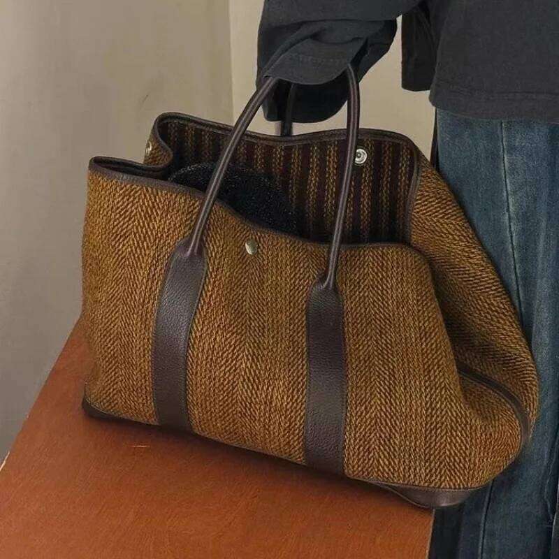 Hot Selling Autumn/winter New High-quality Women Bags Fashionable Temperament Woolen Single Handbag Simple Shoulder Bag Y260204
