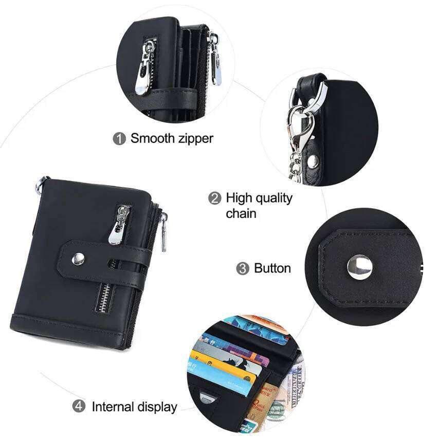 Genuine Men Women Short Wallets Real Cow Leather Wallet Billfold Slim Holders Inserts Coin Purse Wholesale Z260205