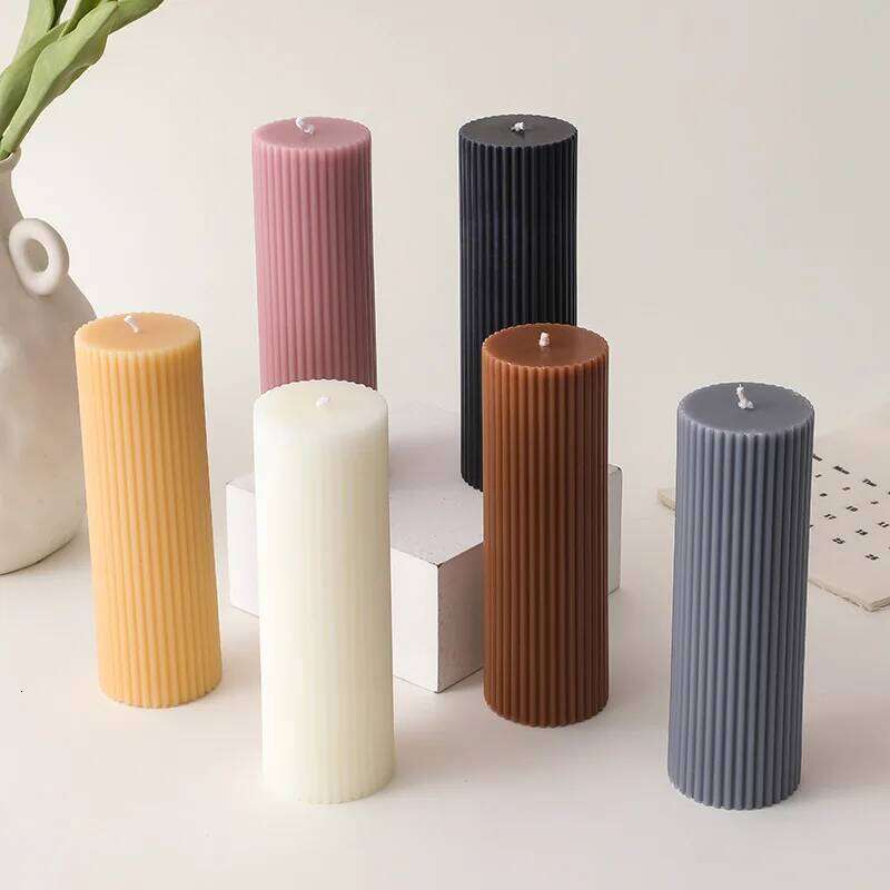 5*L15cm Pillar Scented Soy Wax Home Decoration Party Smokeless Household Emergency Candles S260204