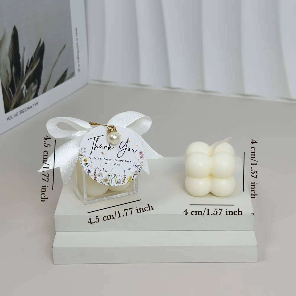 10/20sets Unique Scented Bubble Candles, Elegant Soy Wax Candles for Wedding Favors, Baby Shower Gifts, Party, Home Decorations S260204