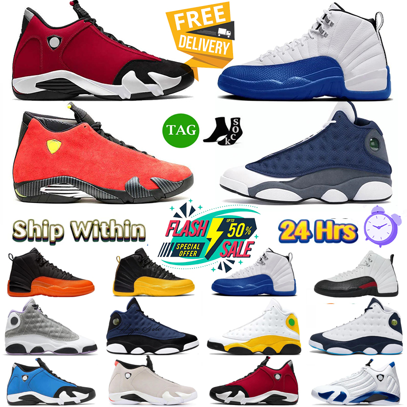 2026 University Blue 12 12s 13 13s Shoes for Mens Winterized BORDEAUX The Master FLU GAME Men Sports Sneakers 14 14s Clot Hyper XIV Mens Sports trainer Sneakers