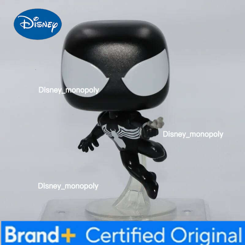 Disney Funko Pop Original Marvel Symbiote Suit Spider Man Action Anime #1444 Vinyl Figure Model Q Version Doll Toy Gift for Kids H260205