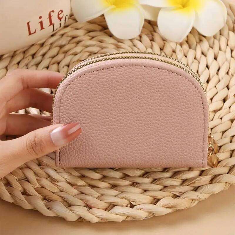 28GD PU Leather Storage Case Accordion Designs Card Holder And Coin Bag for Women Z260205