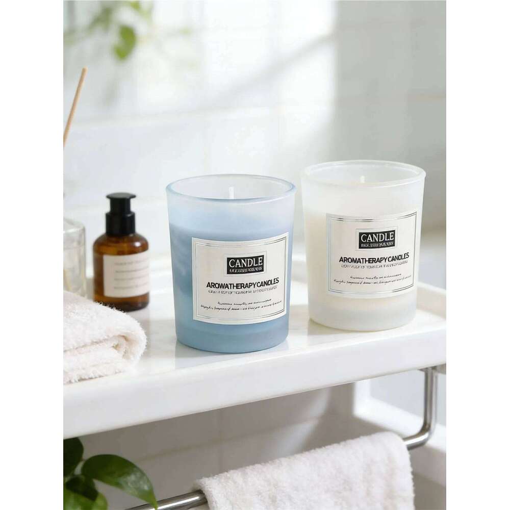 Frosted glass cup aromatherapy home creative fragrance gift smokeless candle ornament H260205