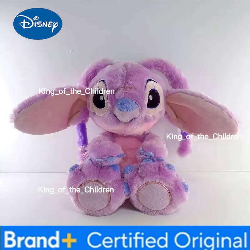 Disney Lilo&Stitch Plush Doll Breathing Kawai Soothing Toy Baby Music Light Pink Stitch Children Christmas Surprise Gift H260205