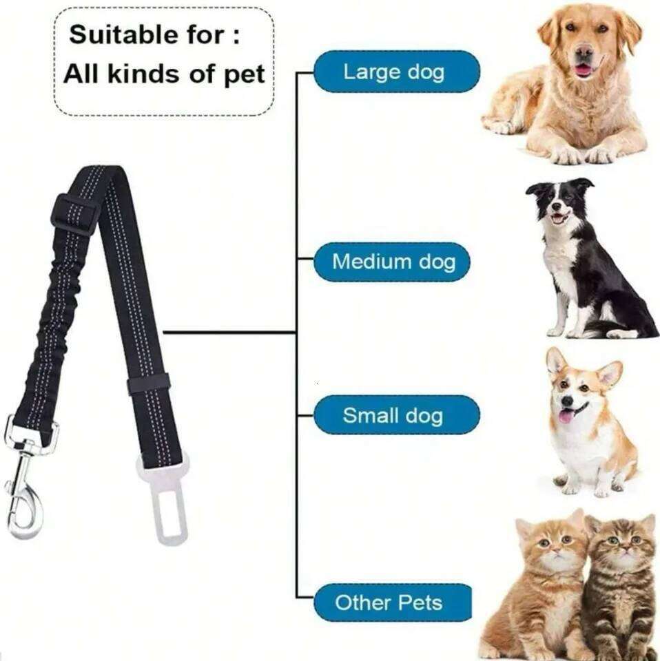 Advanced Belt Car Nylon Material Seat Buckle Adjustable Length Suitable for Any Pet Dog Traction Rope 26L0205