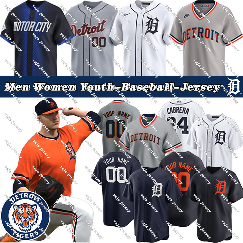 #29 Tarik Skubal Jersey #31 Riley Greene Jersey Tigers Jerseys Javier Baez Spencer Torkelson Kenta Maeda Jackson Jobe Justyn-Henry Malloy Custom City Baseball Jerseys