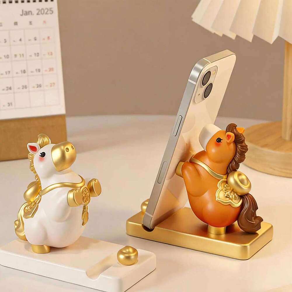 Year Of The Horse Figurines Lucky Charms Office Desk Decorations Annual Meeting Giveaways Phone Stands
