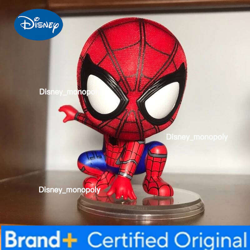 Disney Hot Toys Cosbaby Marvel Action Figure Avengers Super Hero Spider-Man Iron Man Mini Collection Model Ornaments Boys Surprise Gift H260205
