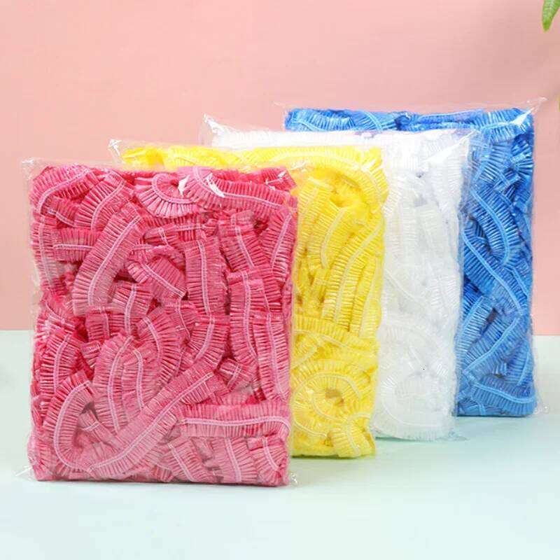 100Pcs Plastic Disposable Overshoes Outdoor Rainy Day Carpet Cleaning Cover Waterproof Shoe Covers S260204