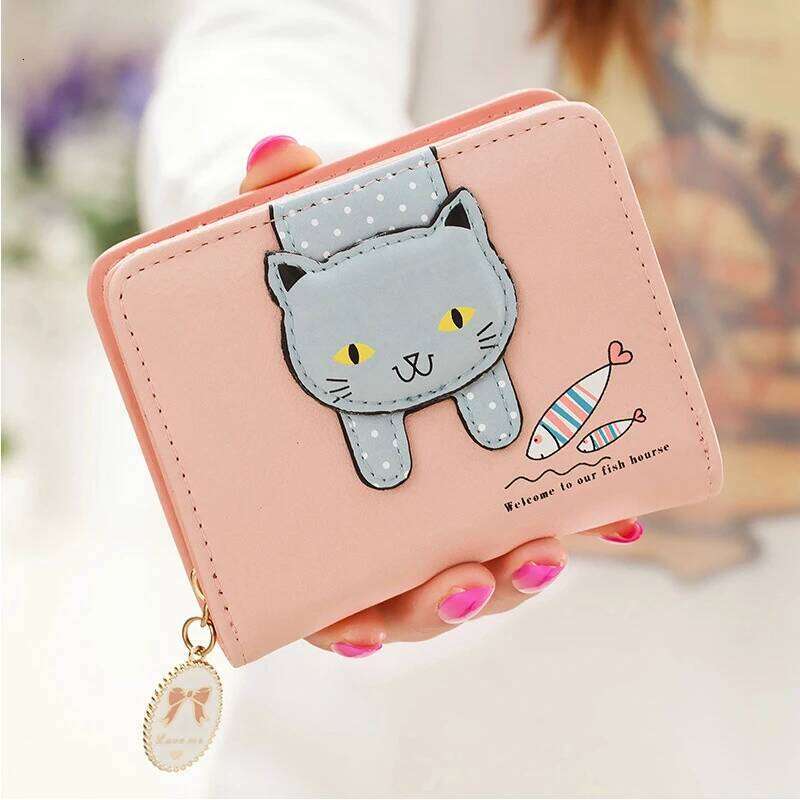 Wallest Purse Cute Anime Wallet Portable Small Luxury Wallets for Women Clutch Bag Carteras Para Mujer Coin Pocket Z260205