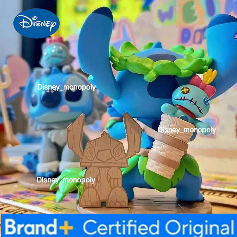 Disney Blind Box Weird Diary Series Original Cute Creative Doll Stitch Anime Model Kawaii Desktop Collection H260205
