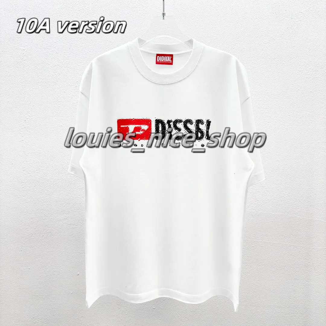 2026 Designer Diselshirt Diseals Summer Niche Trend Brand dielsel T-Shirt DIESSEII Short Sleeve Mens T-Shirt Loose Mens T-Shirt Oversize Couple Print Cotton 62b