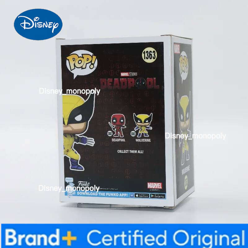 Disney Original Funko Pop Deadpool Wolverine Bobblehead #1363 Action Figurine Model Toy Limited Edition Vinyl Figure Kids Gift H260205