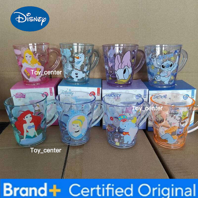 Disney mouth children drinking water anti-fall home cartoon milk baby brushing teeth mouthwash cup H260205