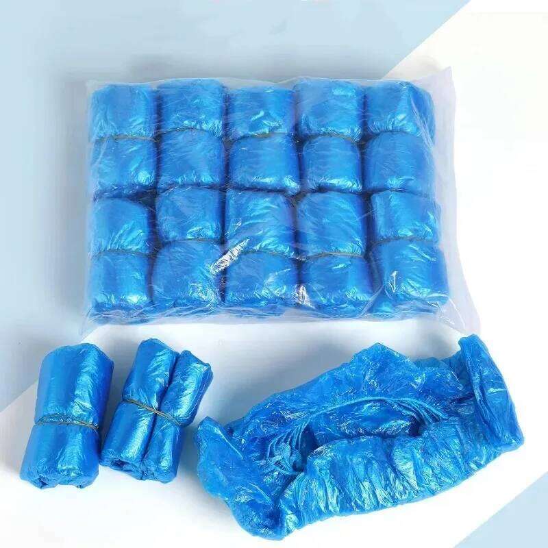 Plastic Disposable Home Household Non-woven Rain Shoes Supplies Anti-slip Mud-proof Booties Shoe Dust Covers S260204