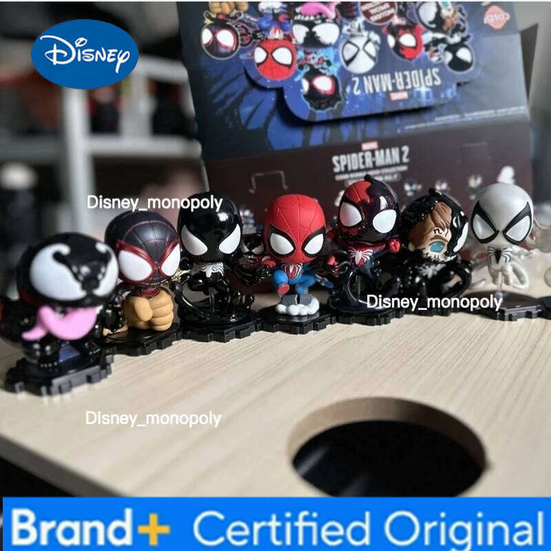 Disney Marvel Spider-Man 2 Blind Peter Parker Venom Cosbi Bobble-Head Figure Exclusive Collectible Mystery Box Toys Kids Gift H260205