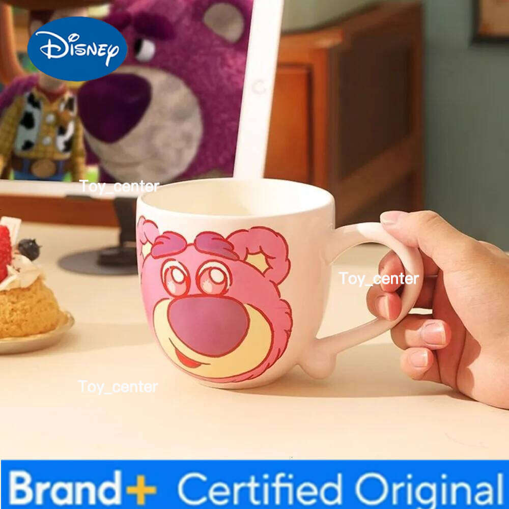 Disney Stitch Strawberry Bear Pattern Large Capacity Creative Design Water Colorful Cartoon Style Mug for Home Office Cup H260205