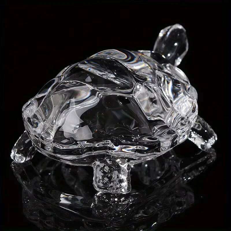 A Crystal Mini Turtle Statue, Lucky Ornament, Suitable for Office Desk Decoration, Home Decoration S260204