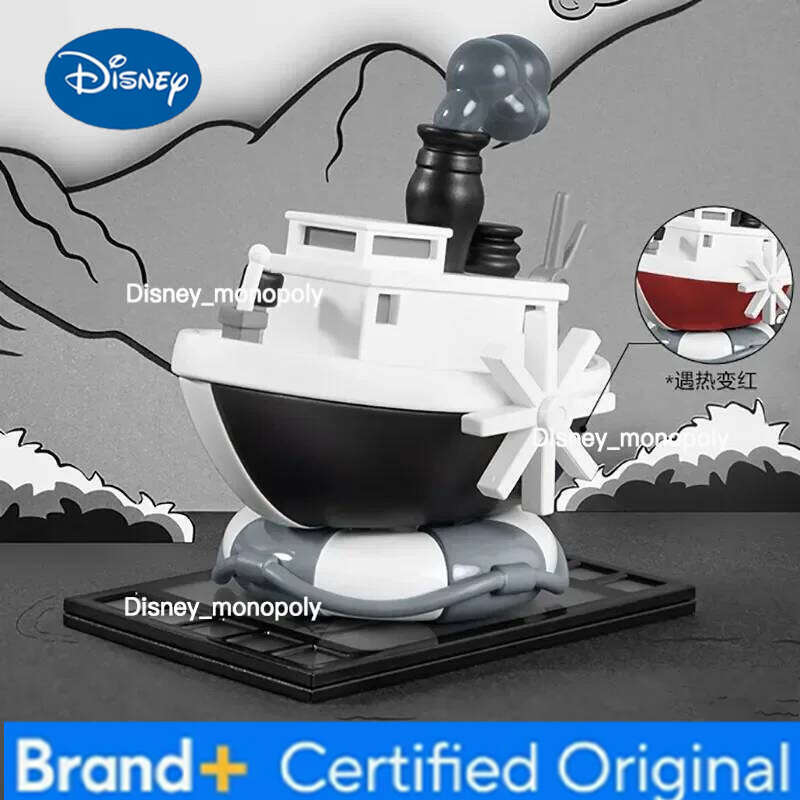 Disney POP MART Steamboat Willie Series Blind Toys Kawaii Anime Action Figure Caixa Caja Surprise Mystery Box Dolls Girls H260205