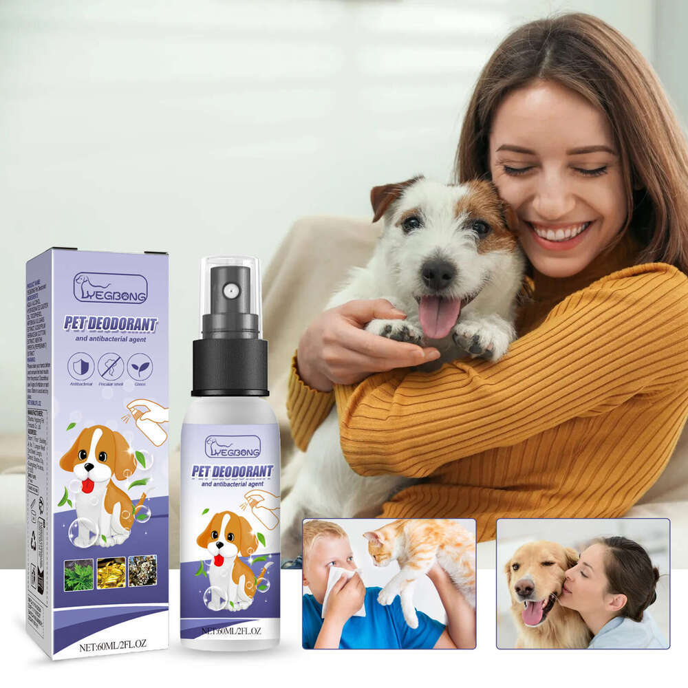 Yegbong Pet Deodorizing Spray Removal for Dogs and Cats Urine Smell Body Odor Feces Deodorizer Air Freshener S260203