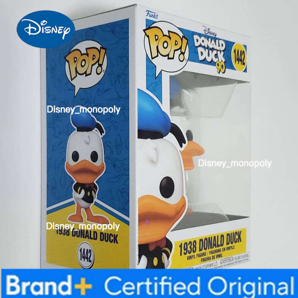 Disney Funko Pop 1938 Donald Duck Anime Figure #1442 1443 VINYL Figures Desktop Decoration Figurine Children's Model Toy Gift H260205