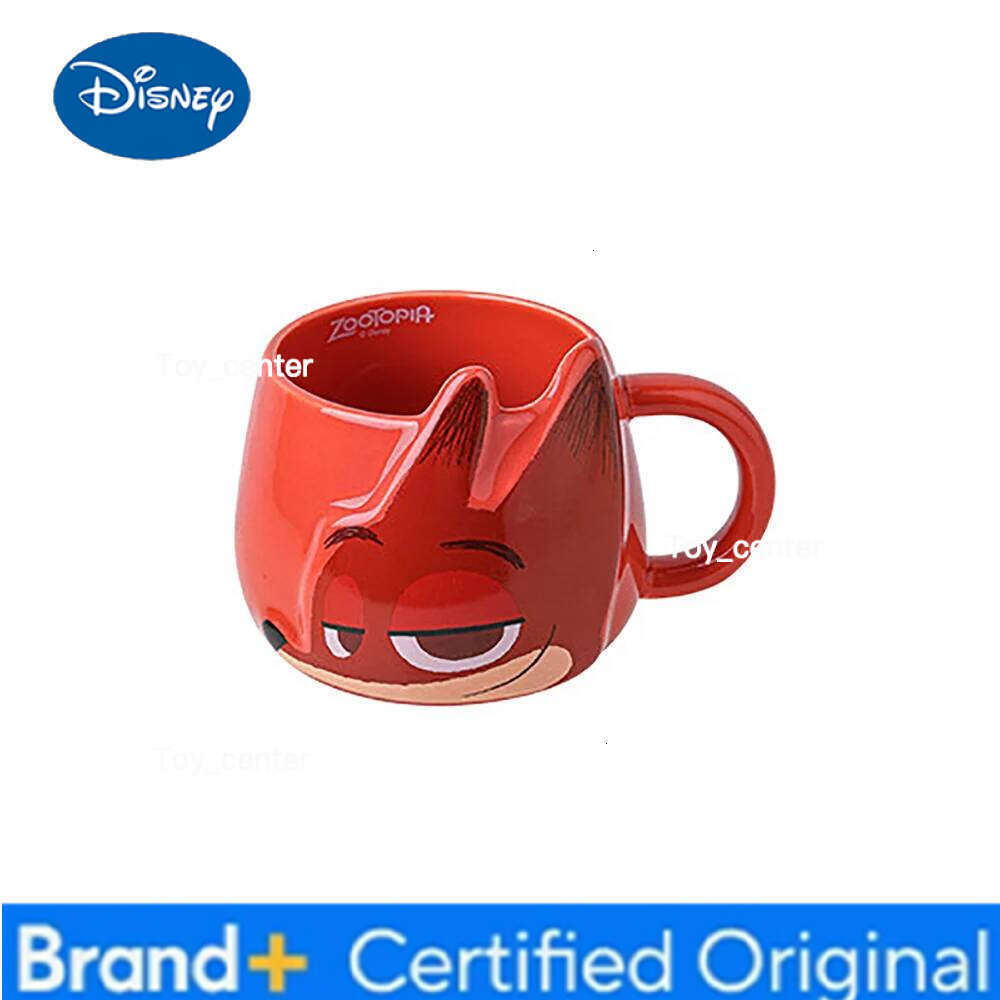 Disney Zootopia Cartoon Handgrip Ceramic Mugs Cute Creative 3D Porcelain Restaurant Homehold Drinkware Hot Milk Coffee Mug Cups H260205