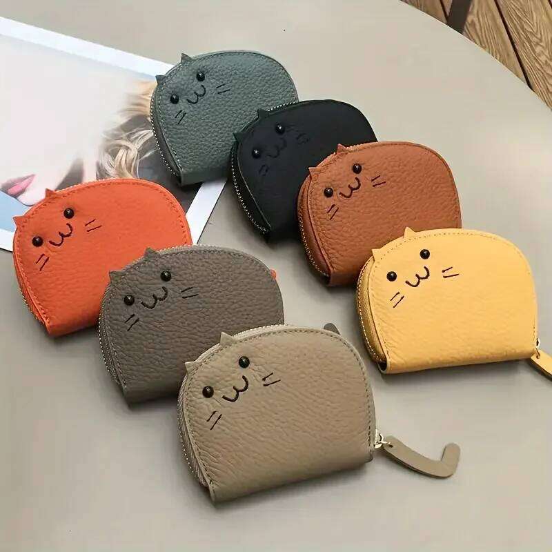1pc Cat Bag Women's Multi-card Ticket Cute Fashion Coin Purse Creative ID Card Holder Wallets for Women Z260205