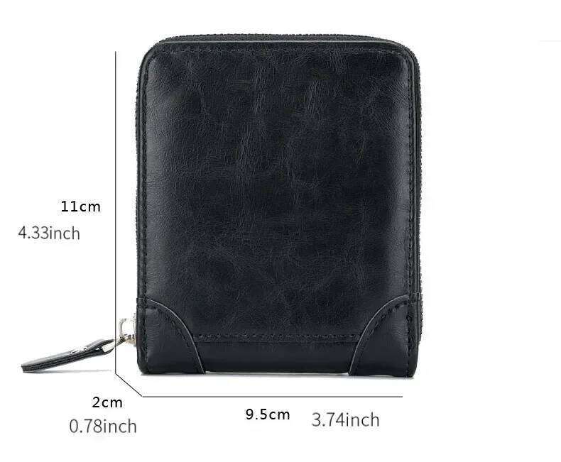 Unisex Retro Vintage Wallet European and American Horizontal Style PU Leather Multi Functional Coin Card Holder Wallets Z260205